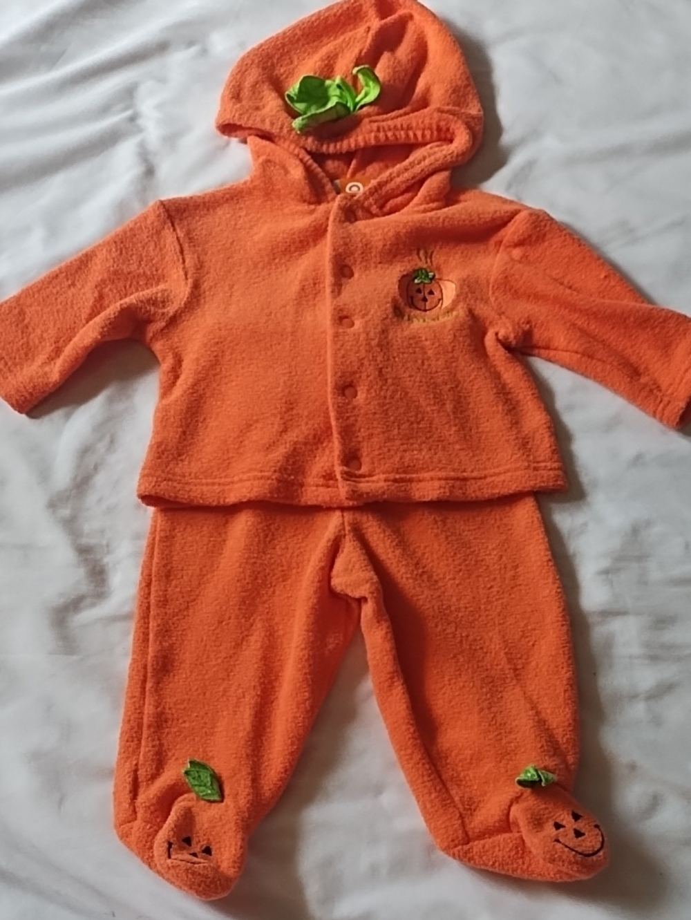 Target 2pc 6mos Pumpkin Outfit